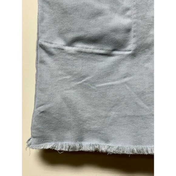 LACAUSA Revolve Denim Lace Up Dress in Rain, Sz M - Picture 7 of 11